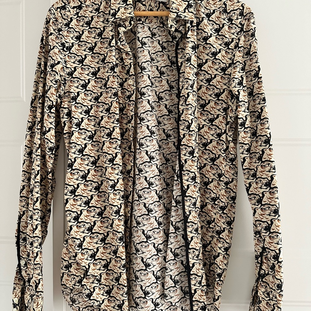 Patterned Long Sleeve Shirt